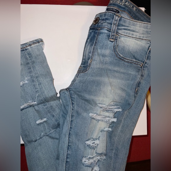 american eagle super stretchy jeggings - size 6 - Picture 2 of 4